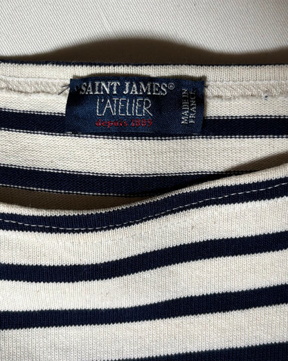 〈SAINT JAMES〉 L'Atelier Breton Stripe Long Sleeve Shirt Made in France