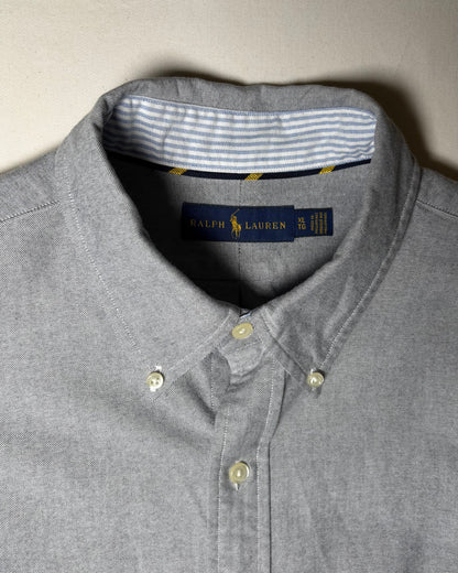 〈Ralph Lauren〉 Oxford Button-Down Shirt Gray