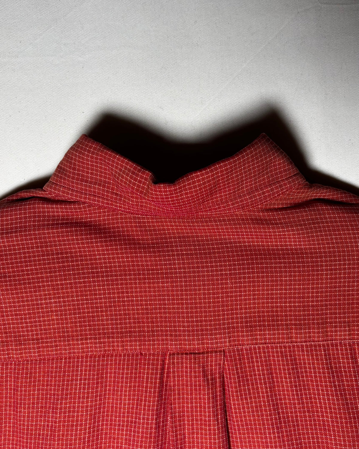 〈Brooks Brothers〉 Red Micro Check Button-Down Shirt Woven in Italy