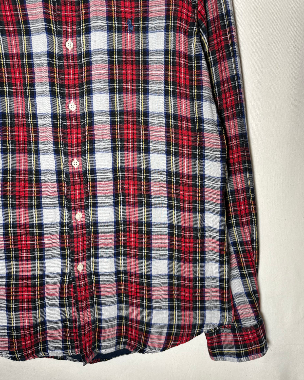 Ralph Lauren レッド ネイビー チェック ボタンダウンシャツ 商品画像 4
