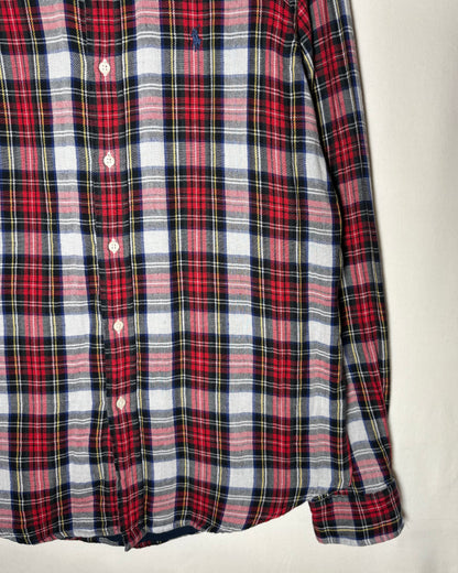 Ralph Lauren レッド ネイビー チェック ボタンダウンシャツ 商品画像 4