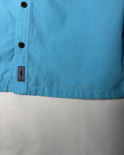 〈Patagonia〉 Organic Cotton Blend Outdoor Shirt Light Blue