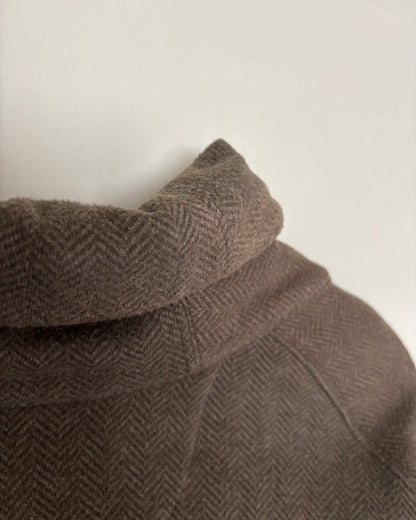 〈POLO RALPH LAUREN〉Herringbone Shawl Collar Sweat Jacket / Brown