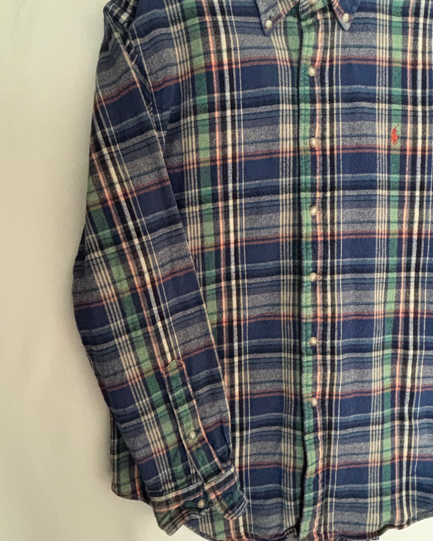 〈Ralph Lauren〉Classic Fit Plaid Flannel Shirt / L