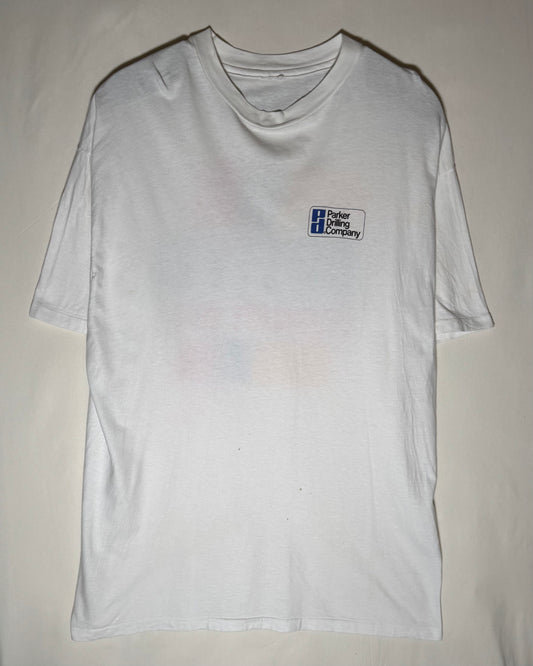 Parker Drilling Company SAFETY PRIORITY ONE ホワイト プリントTシャツ