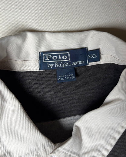 〈Polo by Ralph Lauren〉Oversized Stripe Rugby Shirt XXL