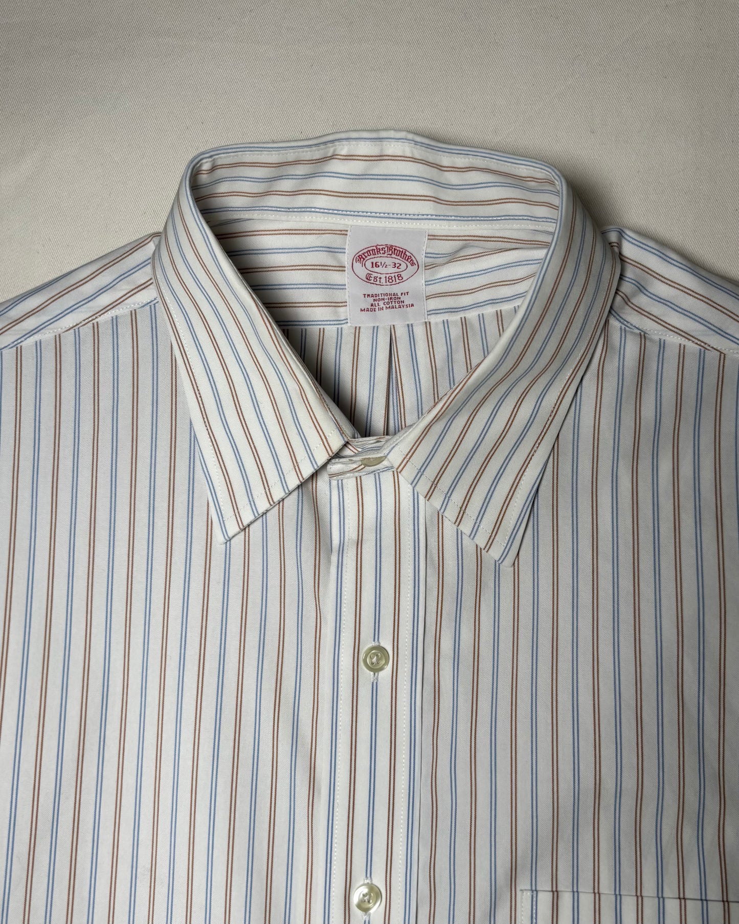〈Brooks Brothers〉Stripe Button Down Shirt