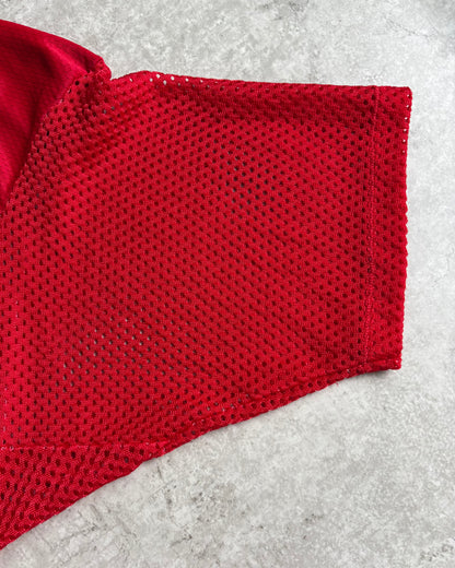 〈Champion〉Vintage USA-Made Red Mesh Football Jersey