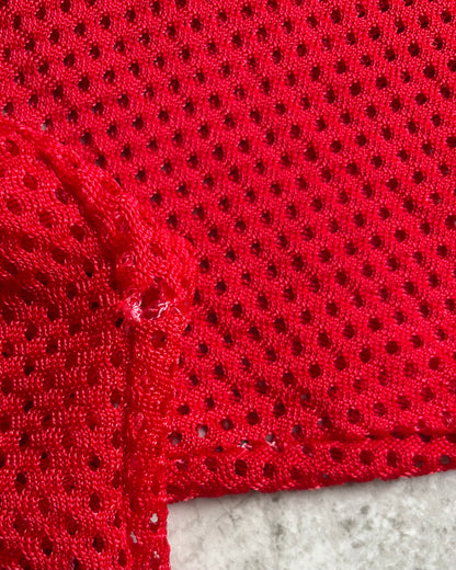〈Champion〉Vintage USA-Made Red Mesh Football Jersey