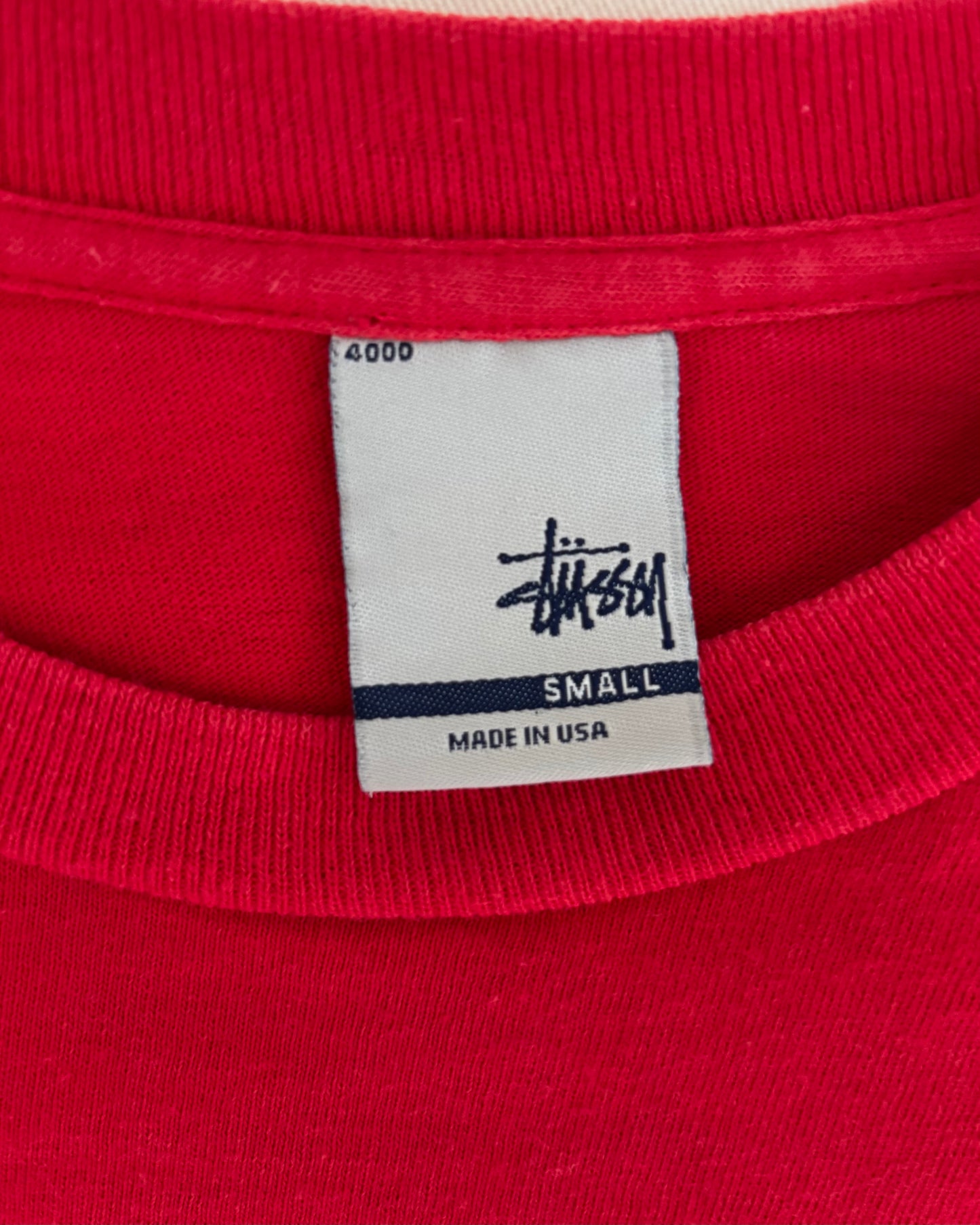 〈STUSSY〉 College Logo T-shirt