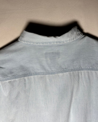 〈Polo Jeans Co. Ralph Lauren〉 Cotton Work Shirt Light Blue Made in UAE