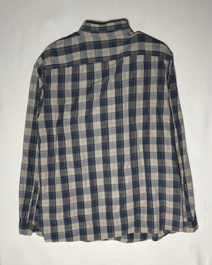〈Patagonia〉 Plaid Utility Shirt Navy × Beige XXL