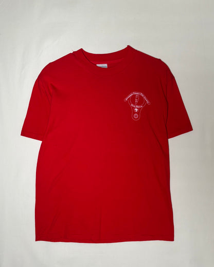 Hanes レッド Jefferson County Fire Council Rope Rescue プリントTシャツ