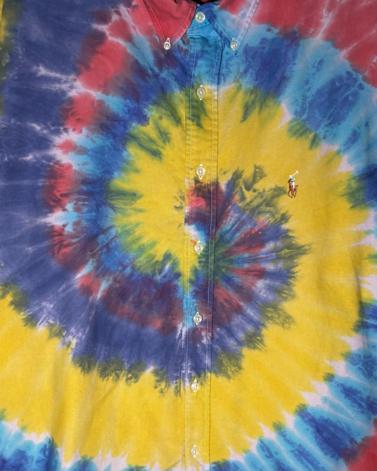 〈Ralph Lauren〉 Yarmouth Tie-Dye Oxford Button-Down Shirt