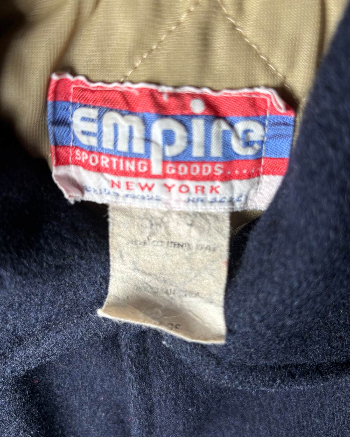〈Empire Sporting Goods〉 Somerset Wool Varsity Jacket Navy Made in USA