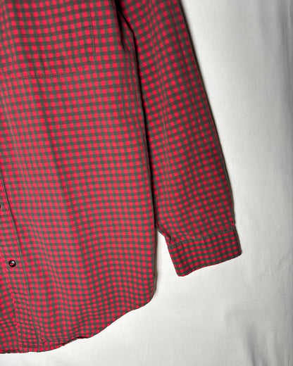 〈Patagonia〉 Cotton Check Shirt Red Green Made in Portugal