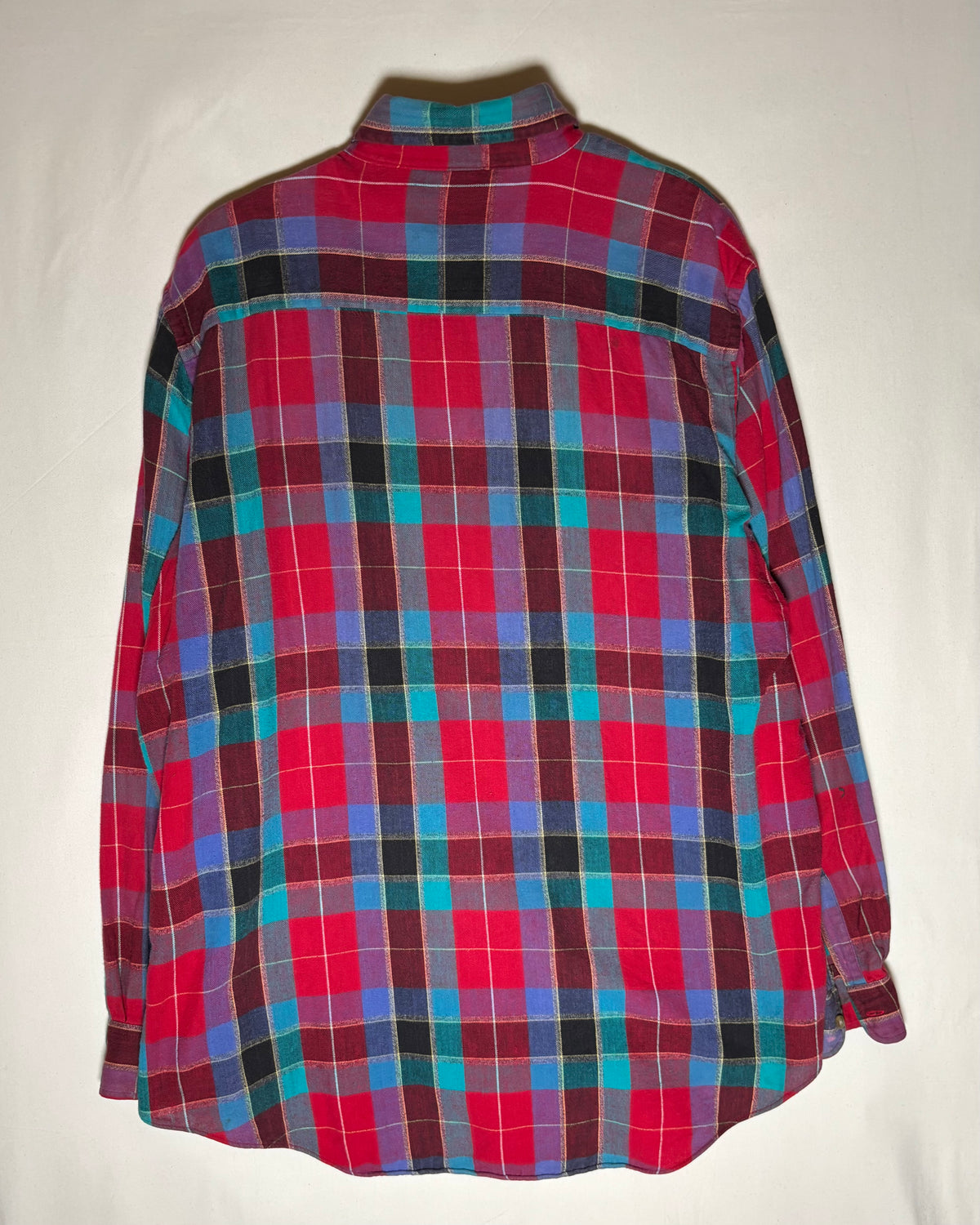 Woolrich レッド ティール チェック ボタンダウンシャツ 商品画像 5