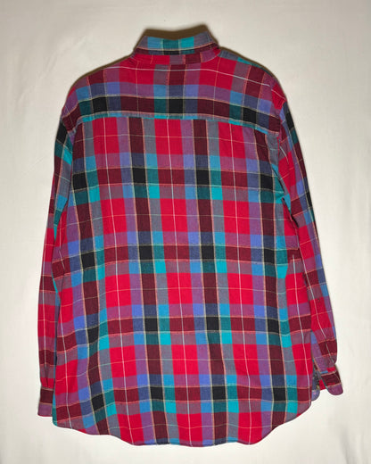 Woolrich レッド ティール チェック ボタンダウンシャツ 商品画像 5