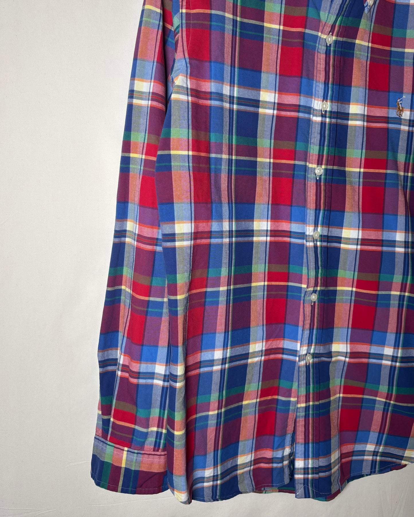 〈Ralph Lauren〉Multi Check Button Down Shirt
