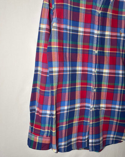 〈Ralph Lauren〉Multi Check Button Down Shirt