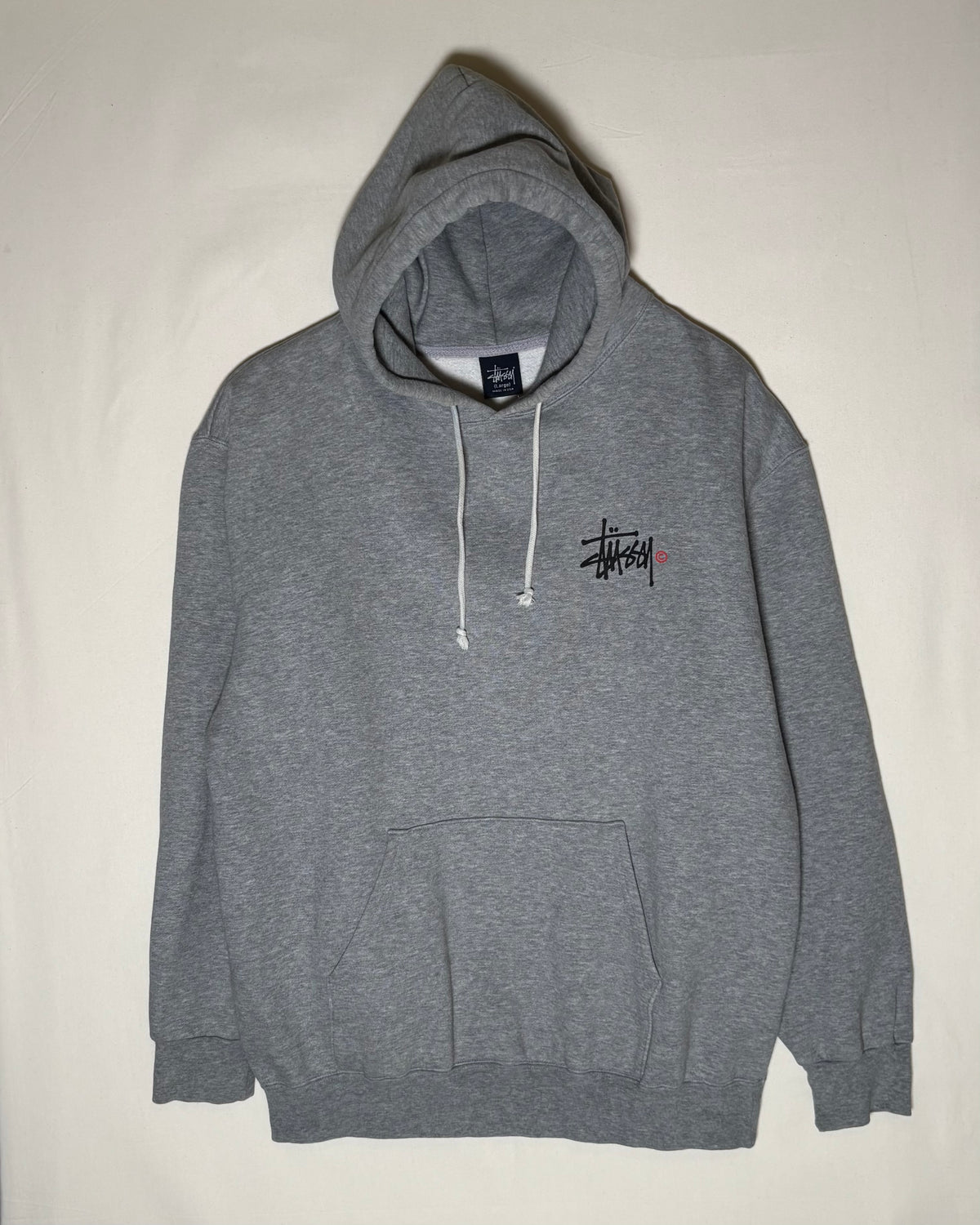 〈Stüssy〉 Stock Logo Pullover Hoodie Made in USA