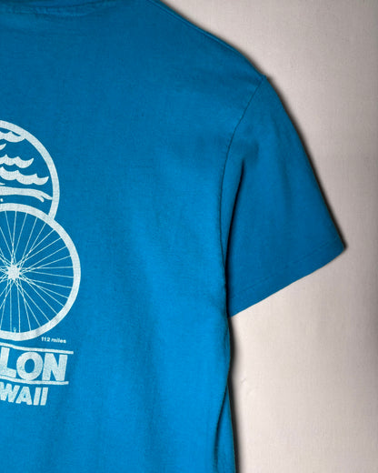 80s USA Made <Hanes> Kona Hawaii Triathlon Double-Sided Print T-Shirt