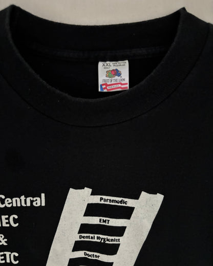 〈FRUIT OF THE LOOM〉 "South Central AHEC & HETC" Print T-Shirt USA Made