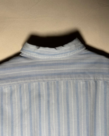 〈RRL Ralph Lauren〉 Striped Cotton Shirt Light Blue Size S