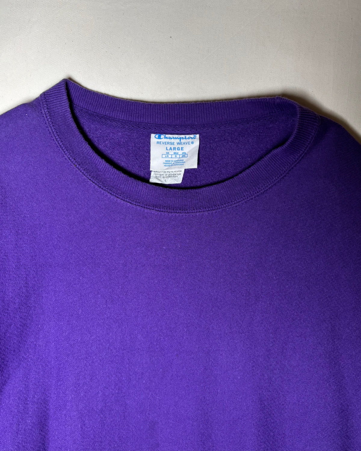 Champion パープル Reverse Weave クルーネックスウェット 商品画像 3
