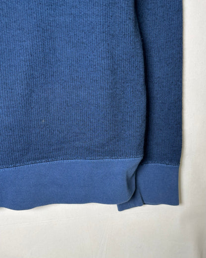 〈Nike SB〉 Two Tone Panel Pocket Crewneck Sweatshirt Blue