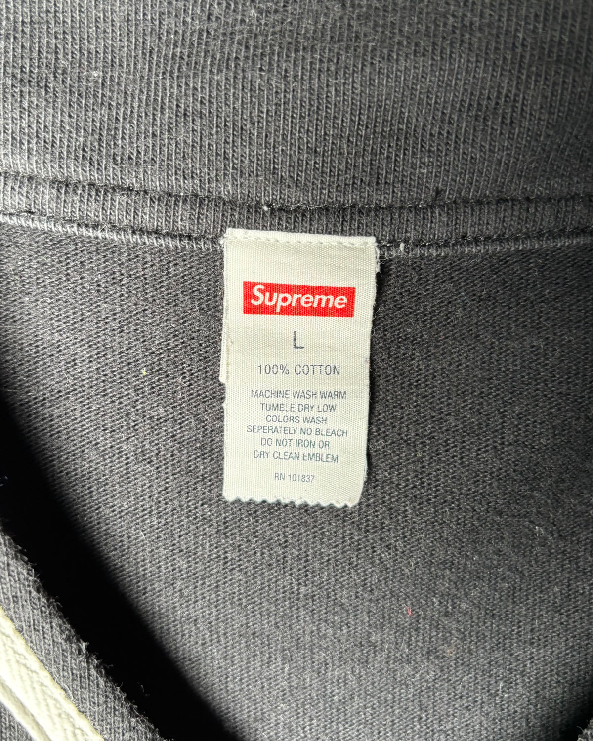 Supreme 2010 SS ブラック ホワイト ベースボールジャージ 商品画像 7