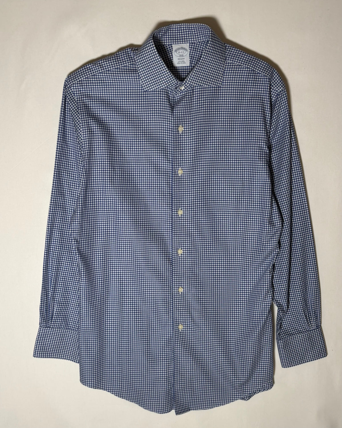 〈Brooks Brothers〉 Regent Gingham Check Shirt Navy