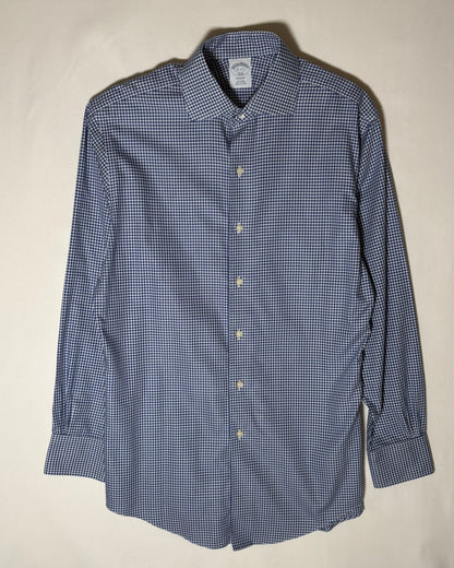 〈Brooks Brothers〉 Regent Gingham Check Shirt Navy