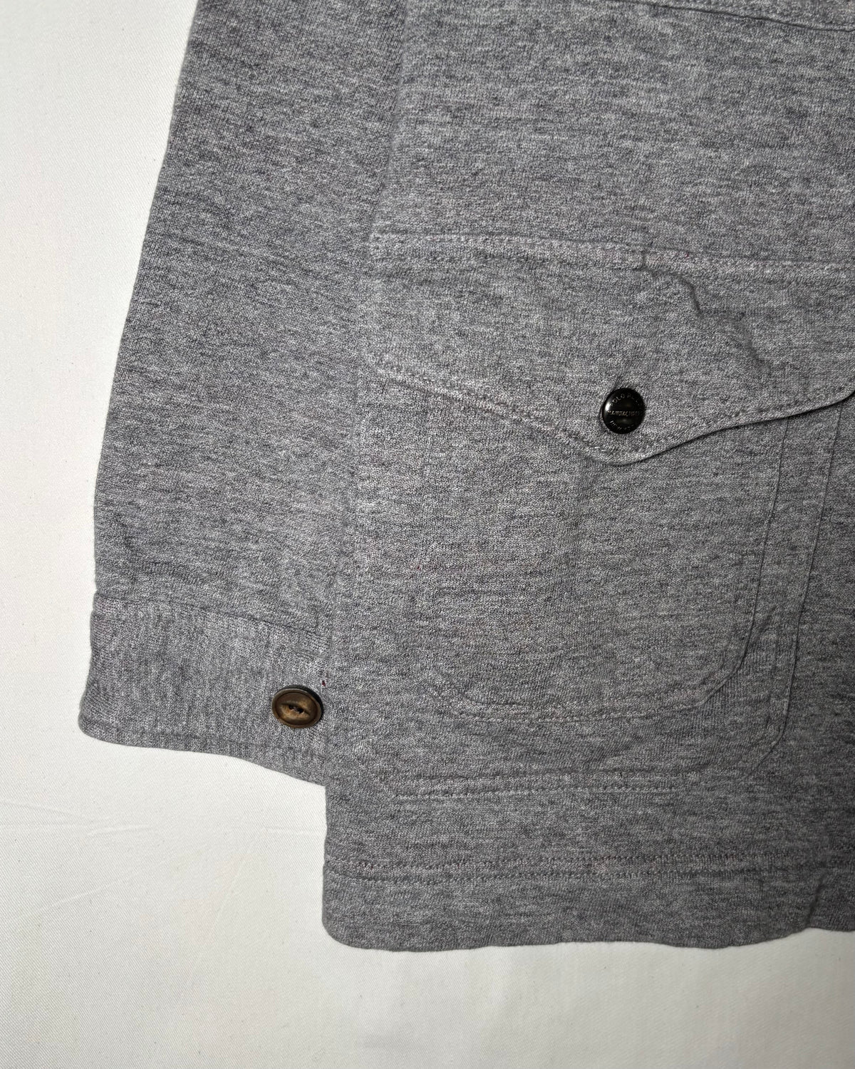 〈Polo Ralph Lauren〉 Shawl Collar Utility Cardigan Jacket Gray