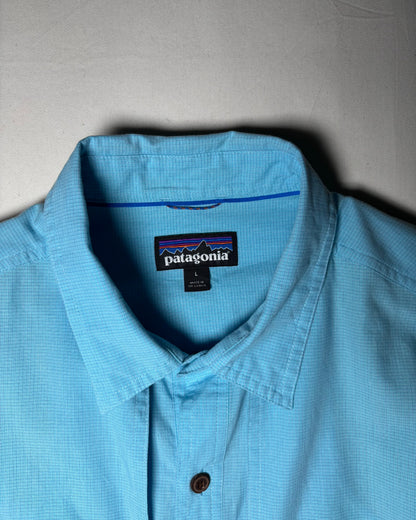〈Patagonia〉 Organic Cotton Blend Outdoor Shirt Light Blue