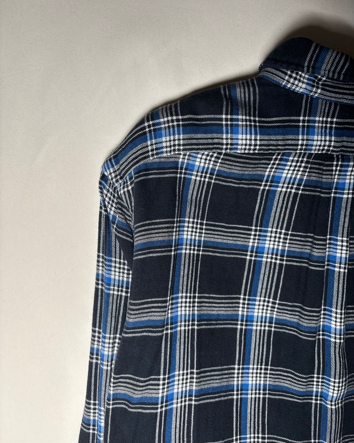 〈Ralph Lauren〉 Plaid Button-Down Shirt Navy / Blue XL