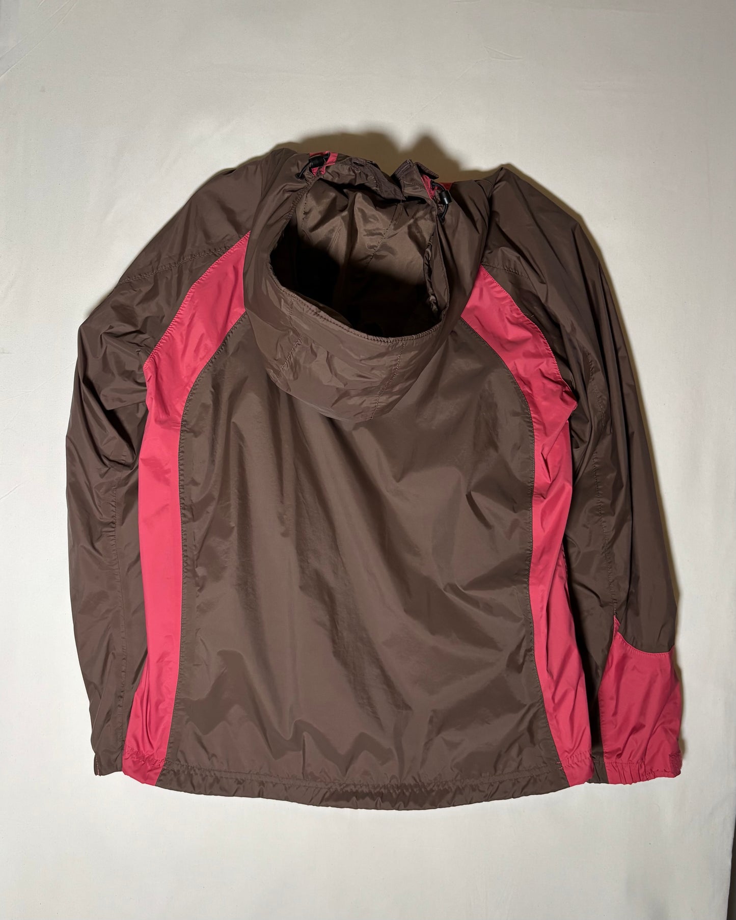 〈Columbia〉Women’s Two-Tone Hooded Shell Jacket Brown × Pink
