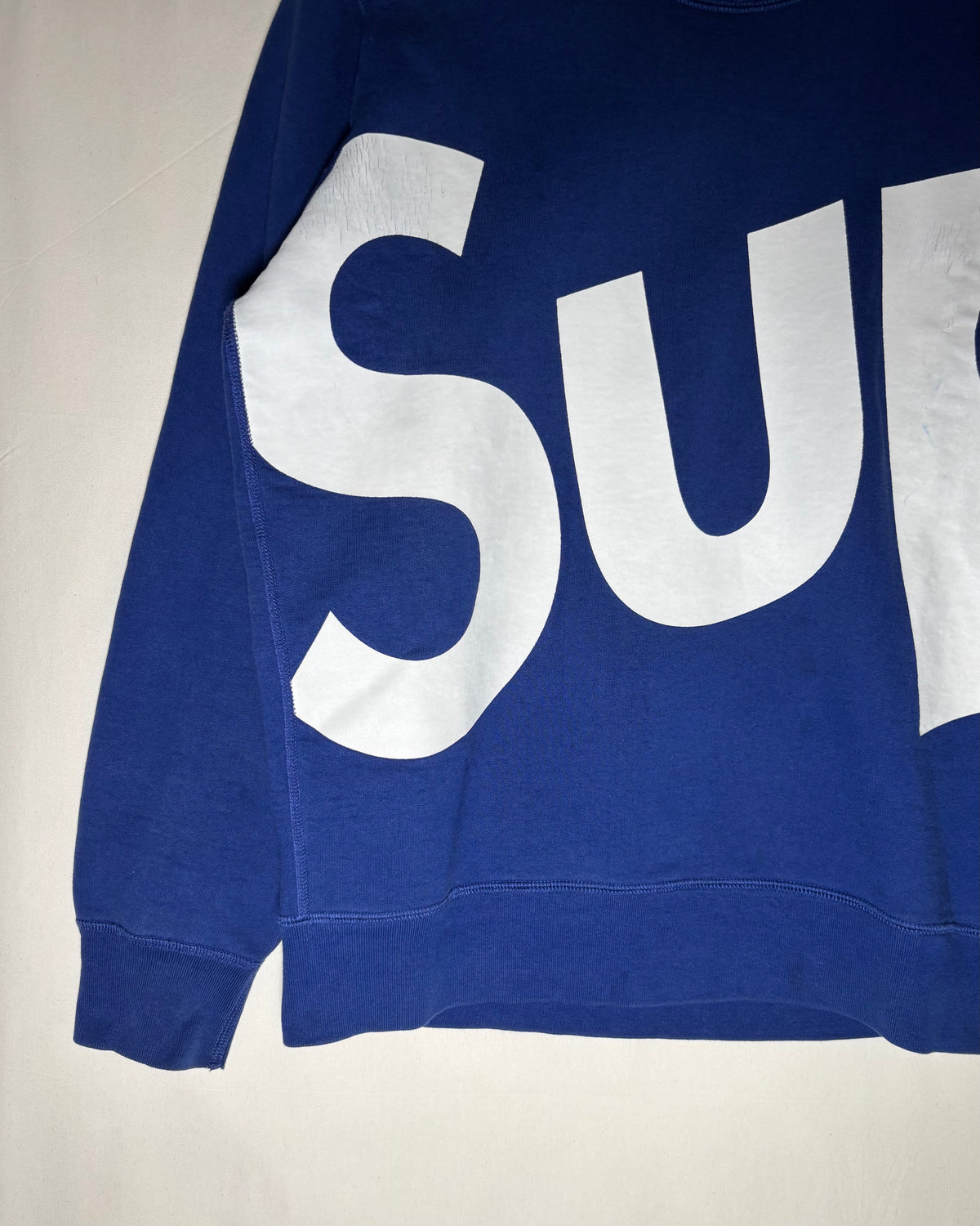 Supreme 13AW ブルー Sup クルーネックスウェット Made in Canada 商品画像 3