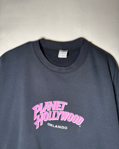 〈GILDAN〉 Planet Hollywood Orlando Logo Sweatshirt Black