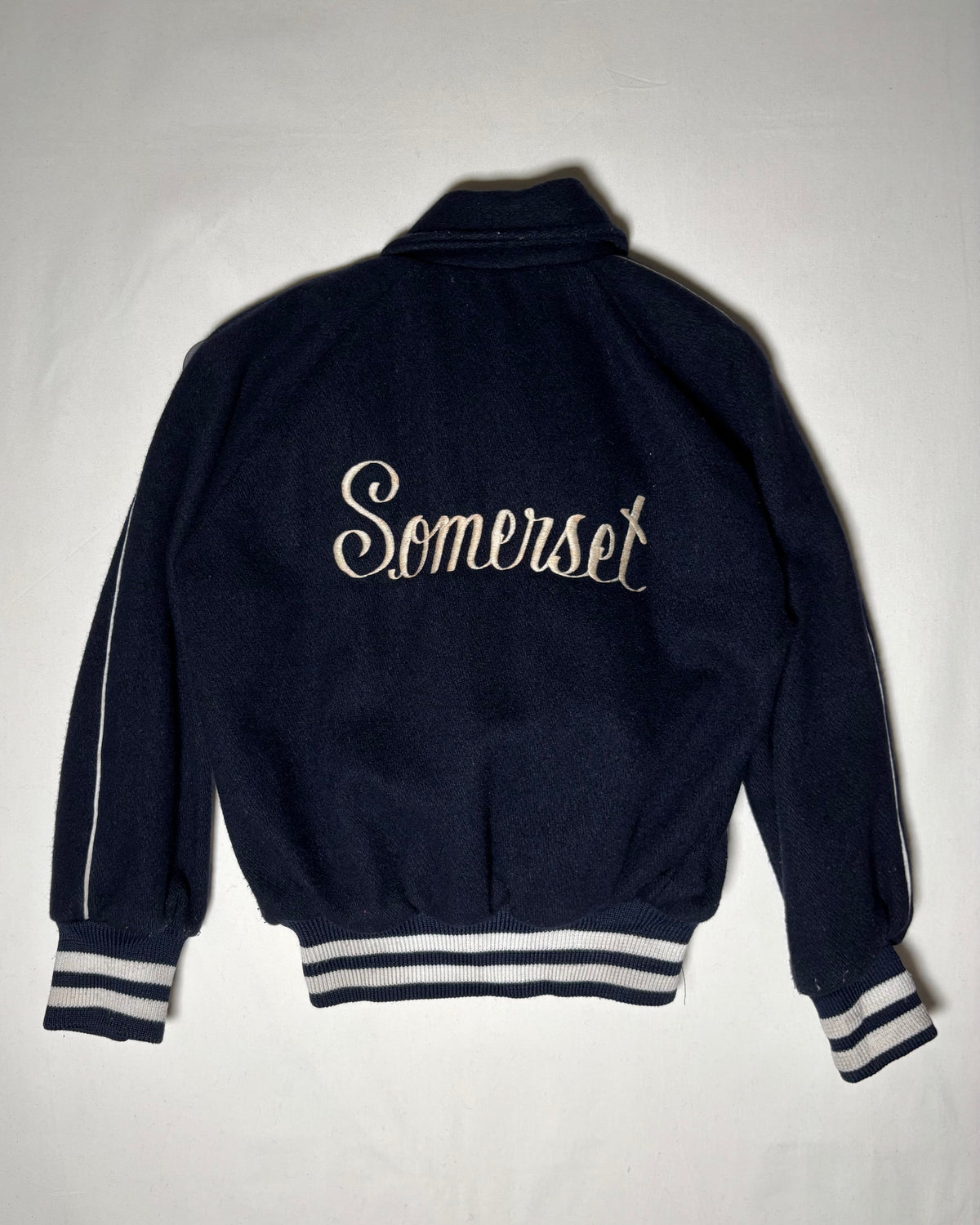 〈Empire Sporting Goods〉 Somerset Wool Varsity Jacket Navy Made in USA
