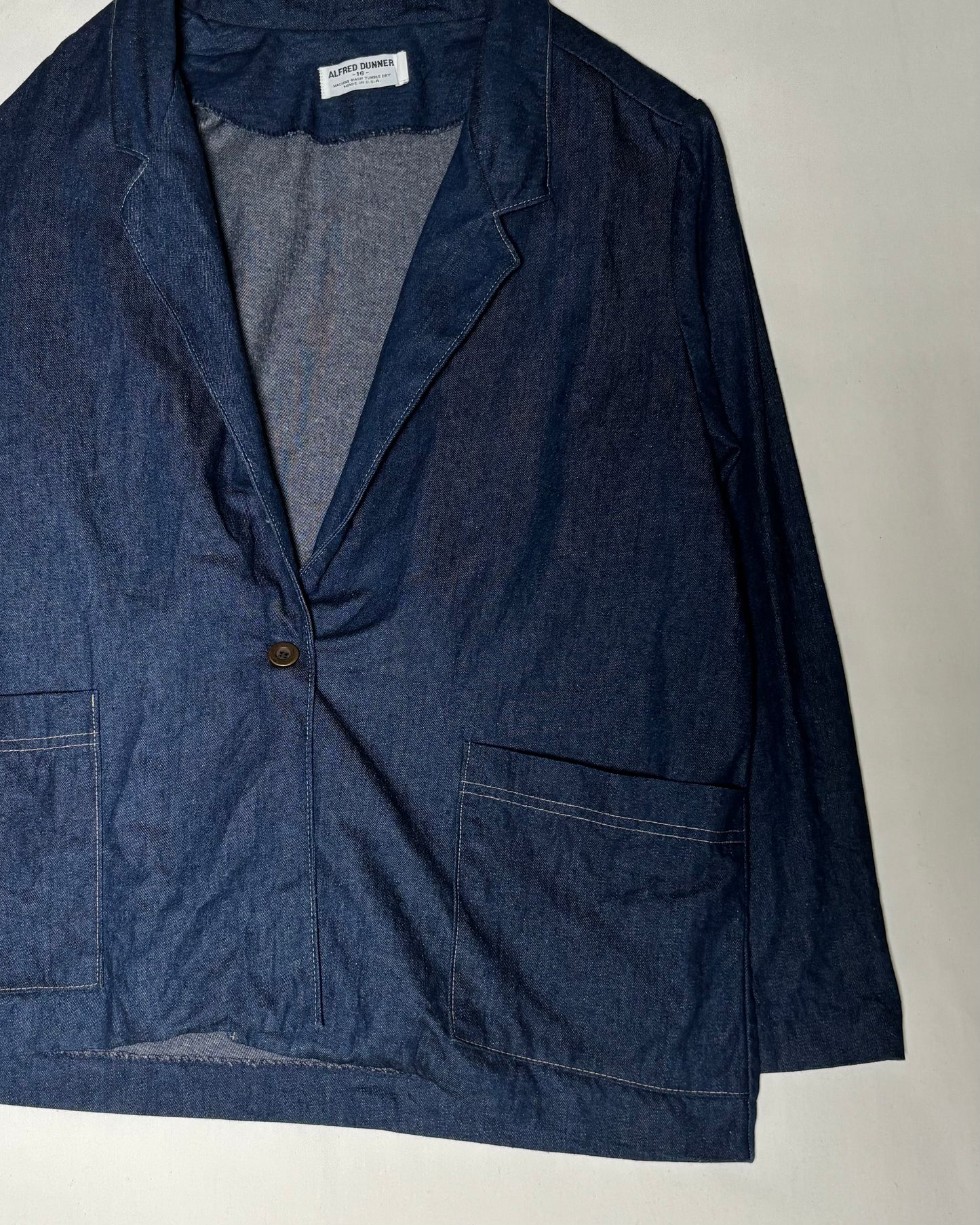 USA-Made 〈ALFRED DUNNER〉 Denim Tailored Jacket