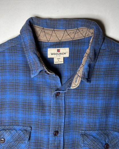 WOOLRICH ブルー チェック コットン ワークシャツ 商品画像 7