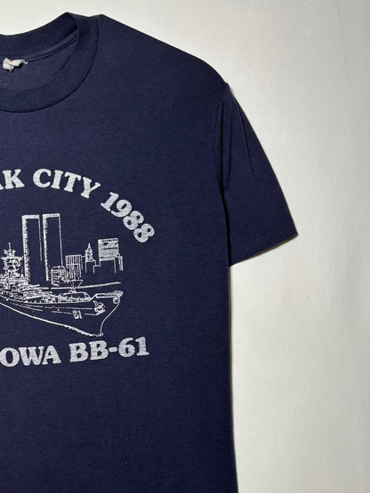 00's USS IOWA BB-61 Print T-Shirt