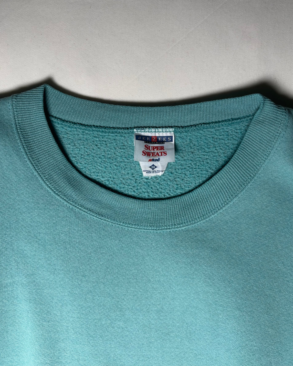 JERZEES ティール クルーネックスウェット Made in USA 3XL 商品画像 5