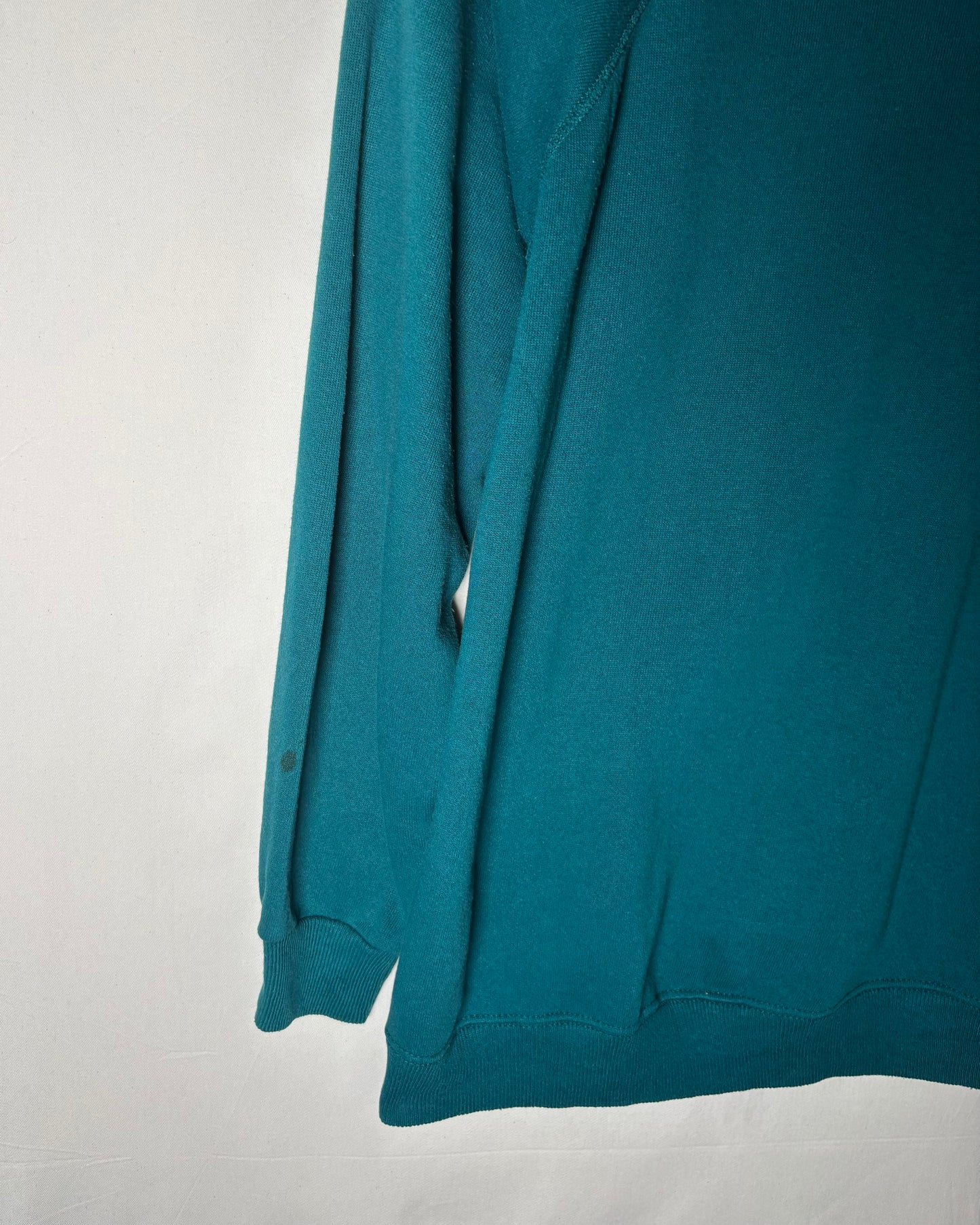 〈Hanes〉USA Made Raglan Sweatshirt Teal