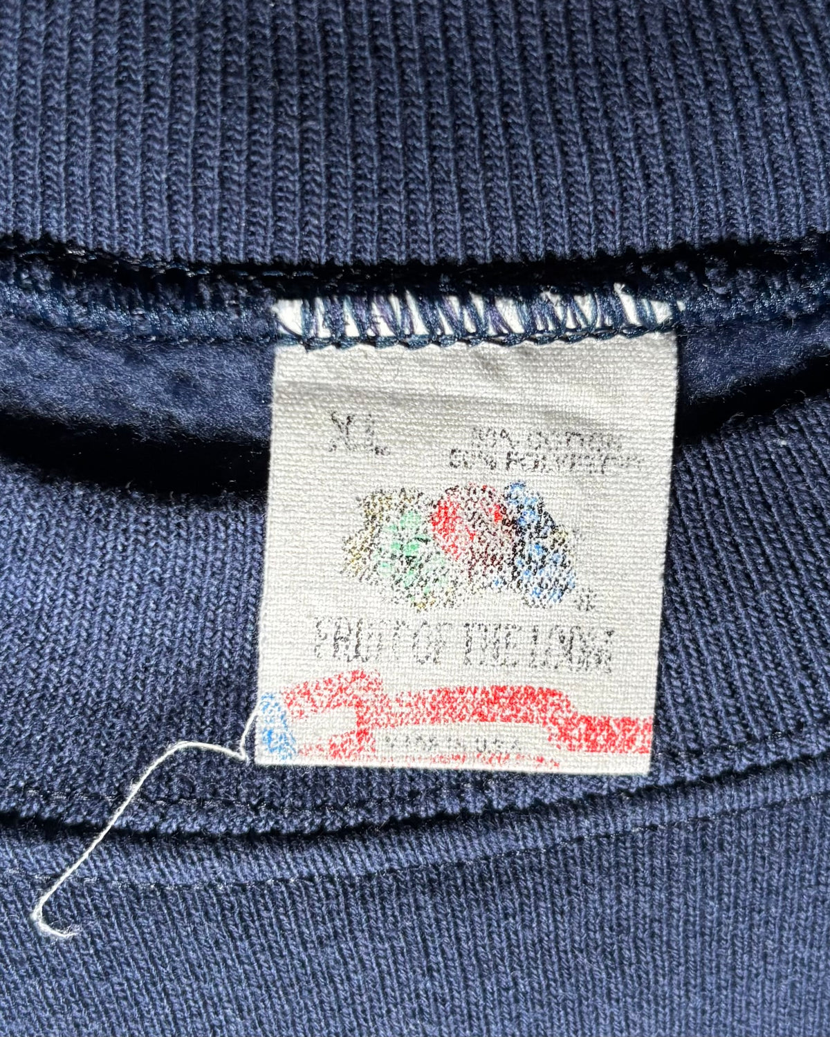 Made in USA ネイビー BILLプリント ラグランスウェット 商品画像 3