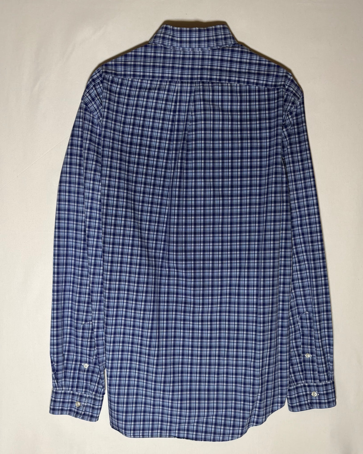 Ralph Lauren ネイビー ブルー チェック ボタンダウンシャツ XL 商品画像 7
