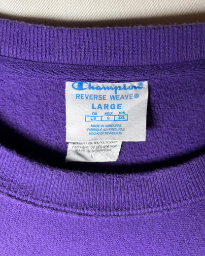 Champion パープル Reverse Weave クルーネックスウェット 商品画像 5