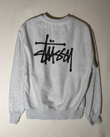 STUSSY グレー ストックロゴ クルーネックスウェット 商品画像 7