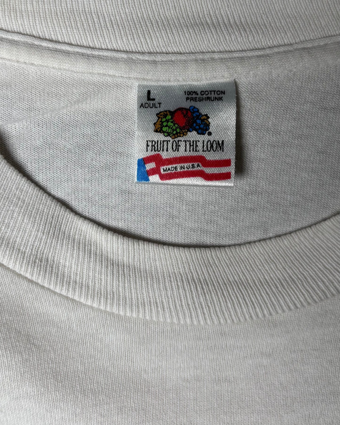 90s GREENWICH VILLAGE NYC Art Print T-Shirt Made in USA / White